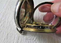 QUALITY ANTIQUE SILVER POCKET WATCH, 7/3824, LONDON 1933, 101gs, with key