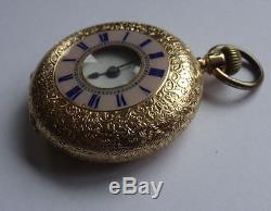 Quality Antique 18ct Gold Half Hunter Pocket Watch, John Bennett London