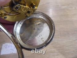 Quality Antique Silver Fusee Gents Pocket Watch Dates C1874