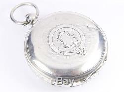 Quality Antique Silver Patent English Lever Pocket Watch Chester 1899
