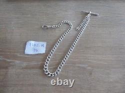 Quality Antique Solid Silver Single Albert Pocket Watch Chain
