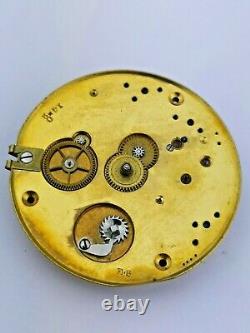 Quality English Fusee Up/Down Antique Pocket Watch Movement Working (R83)