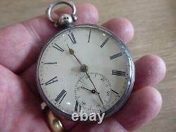 Quality London Samuel Henley Leah Antique Gents Silver Fusee Pocket Watch