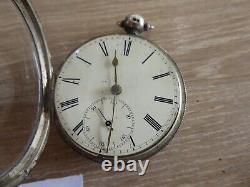 Quality London Samuel Henley Leah Antique Gents Silver Fusee Pocket Watch