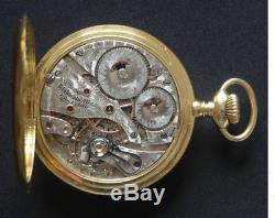 Quality Rare Antique 18ct Gold Waltham Riverside Maximus Pocket Watch, 23 Jewels