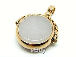 Quality Swivel Spinning Fob Rose Gold Plated Antique Look Albert Watch Chain S