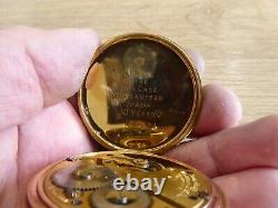 Quality Vintage Waltham Gold Plated Full Hunter Pocket Watch // Working