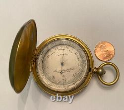 RARE ABERCROMBIE & FITCH Co VINTAGE BAROMETER Old Antique Pocket Watch Case