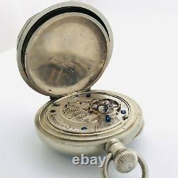 RARE Antique 1896 Early Hamilton Grade 930 18s 16J Pocket Watch Original OF Case