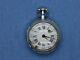Rare Antique Silver French Enamel Portrait Verge Fusee Pocket Watch 1700s