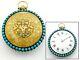 Repair Antique 45mm Verge Fusee Pocket Watch With Turquoise & 18k Multicolor Gold
