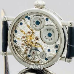 ROLEX Antique 1934 Pocket Watch SN45471 Converted Skeleton Marriage Watch