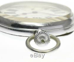 ROLEX Antique small second Silver Dial Hand Winding Men's Pocket watch 535444