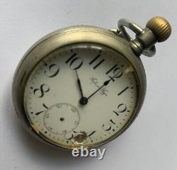 RUSSIAN Imperial PAVEL BURE ANTIQUE POCKET WATCH Silver. Not Works