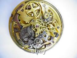 Rare 44mm Repeater antique pocket watch movement not work Repeater (Z296)