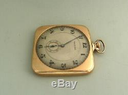 Rare Antique 14k Solid Gold Waltham Ruby Open Face Pocket Watch