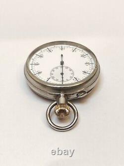 Rare Antique 1890s Swiss Henchoz Freres Split Second Stopwatch Rattrapante