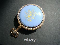 Rare Antique Charles Le Roy Solid Gold, Pearl/ Enamel Repeater Pocket Watch 1770