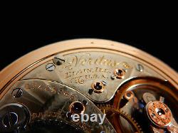 Rare Antique Railroad Crisp 18s 23J Elgin Veritas Pocket Watch Mint Serviced