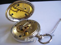 Rare Antique Sterling Solid Silver Pocket Watch