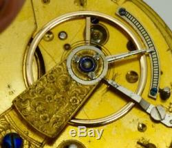 Rare Antique Victorian Masonic Memento Mori Skull&Bones silver&enamel watch 1850