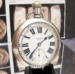Rare Antique Vintage C1917 Elgin Nbr North British Railway Guards Pocket Watch