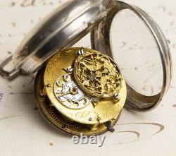 Rare BOHEMIAN Verge Fusee Antique Pocket Watch mid-XVIII SPINDELTASCHENUHR