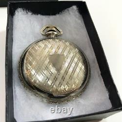 Rare ELGIN Antique 1923 Hand Winding Freemason Masonic Pocket Watch EMS Shipping