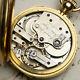 Rare Fusee Chronometer By L. Audemars 18k Gold Antique Pocket Watch