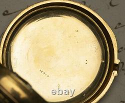 Rare FUSEE CHRONOMETER by L. AUDEMARS 18k Gold Antique Pocket Watch