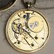 Rare Pump Winding Antique Pocket Watch By Charles Viner London