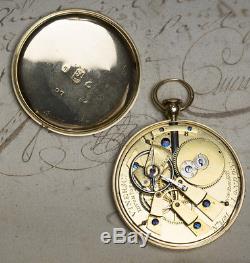 Rare PUMP WINDING Antique Pocket Watch By CHARLES VINER LONDON