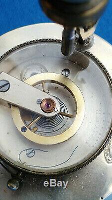 Rare SWISS QUALITY antique watchmaker tool for Adjustment of Balance Springs