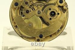 Rare Skeleton Masonic pocket watch antique Freimaurer freemason fusee taschenuhr