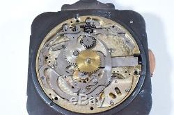 Rare Square Excellent Antique Gun Metal Quarter Repeater Pocket Watch c. 1900