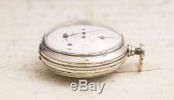 Rare XVIII POUZAIT Lever Escapement Antique Pocket Watch Full-Plate as Verge