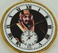 Rare antique 18k gold Omega diplomatic award watch for Saudi Arabia King IbnSaud