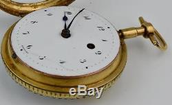 Rare antique Breguet Verge Fusee Pinchbeck gold&diamonds watch. Mother of pearls