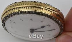 Rare antique Breguet Verge Fusee Pinchbeck gold&diamonds watch. Mother of pearls