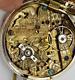 Rare Antique Chinese Qing Dynasty Fancy Engraved Movement Pocket Watch C1880