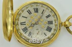 Rare antique Robert Roskell Ottoman 18k Gold plated silver watch. Tughra case