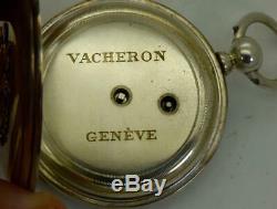 Rare antique silver Vacheron, Geneve pocket watch for Imperial Russian Army c1870