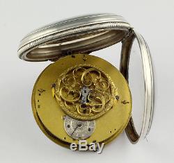 Rare double wheel duplex escapement dead beat sec. Date Pocket watch 1800