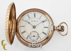 Rockford Full Hunter Gold Filled Antique Pocket Watch Gr 83 18S 15 Jewel