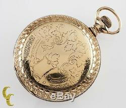 Rockford Full Hunter Gold Filled Antique Pocket Watch Gr 83 18S 15 Jewel