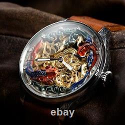 Rolex Men Skeleton watch, old Antique Pocket Watch, swiss, personalised watches