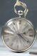 Silver Pocket Watch With Silver Dial & Gold Numbers Working 1900 Ab2
