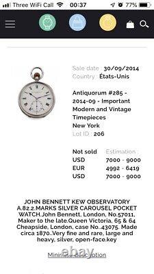 Sir John Bennett Silver Pocket Watch