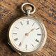 Small Antique Silver Ladies Fob Or Gents Dress Pocket Watch In Working Order