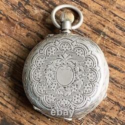 Small Antique Silver Ladies Fob or Gents Dress Pocket Watch in working order
